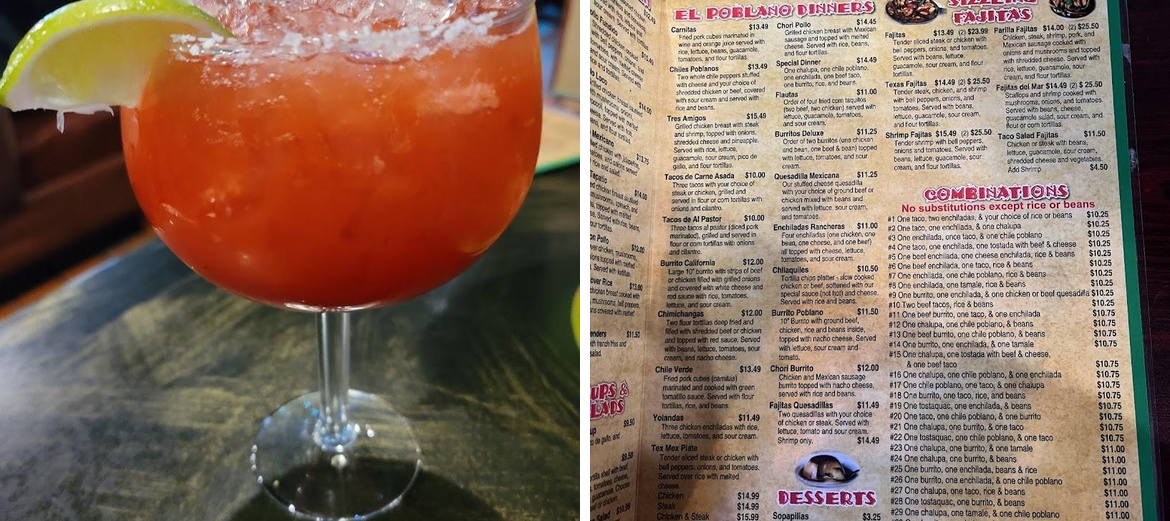 El Poblano Mexican Restaurant Menu